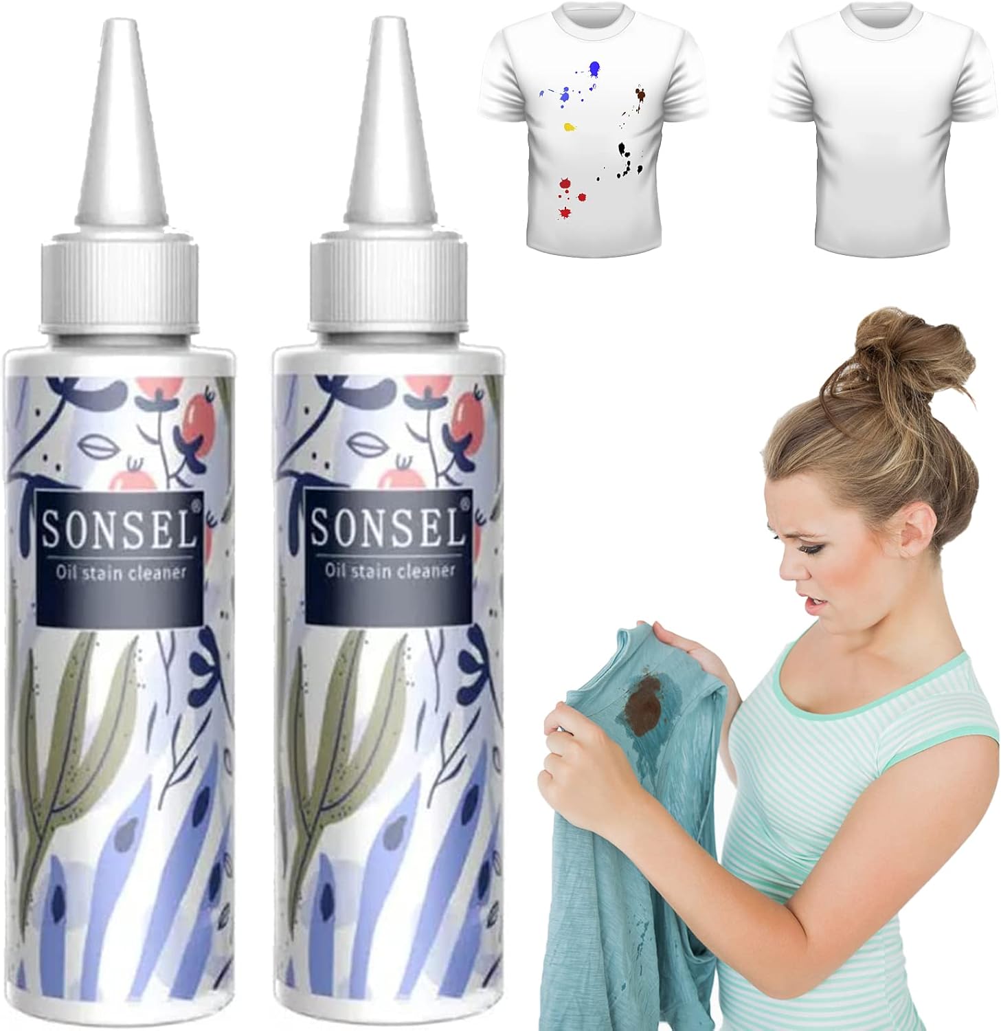 JUE-FISH OIL Stain Cleaner (2.PCS) ডেলিভারি চার্জ ফ্রি
